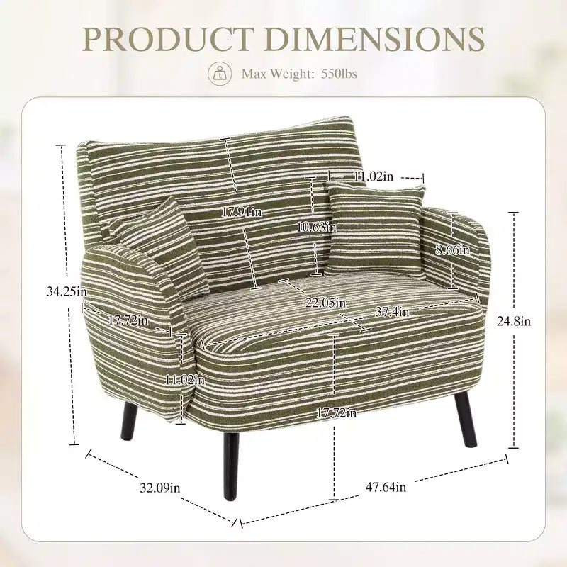 Divano moderno a seduta profonda Zeus & Ruta con braccioli ultra confortevoli, cuscini e tasche portaoggetti