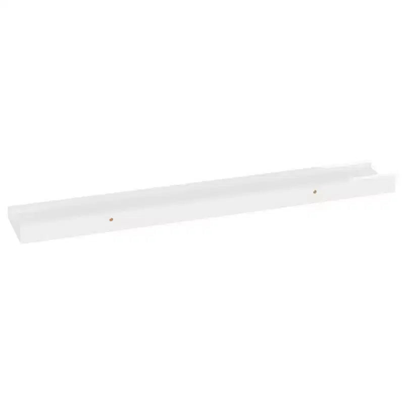 Set di 2 mensole a muro in MDF bianco lucido 60x9x3 cm