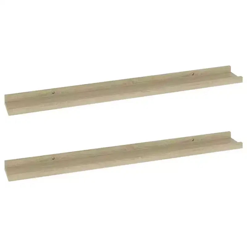 Mensole a muro 2 pz Quercia Sonoma 31,5x3,5x1,2