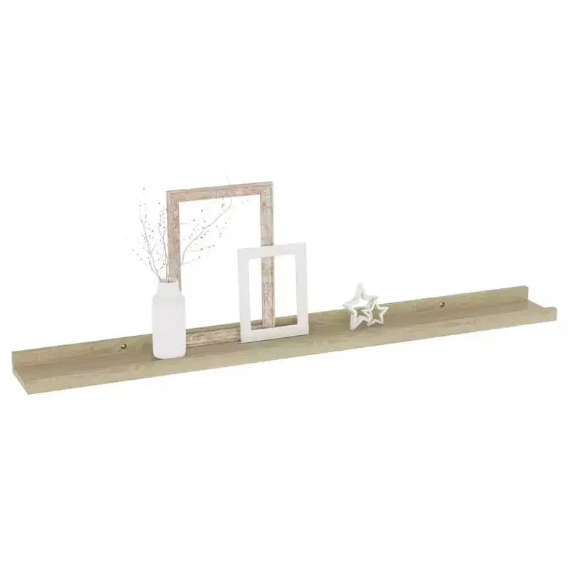 Mensole a muro 2 pz Quercia Sonoma 31,5x3,5x1,2