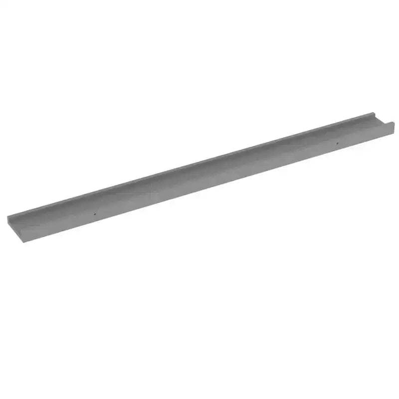 Set di 4 mensole da parete grigie in MDF rettangolari moderne