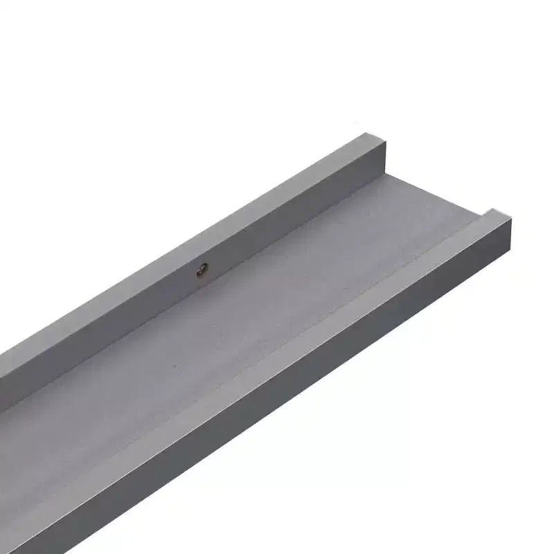 Set di 4 mensole da parete grigie in MDF rettangolari moderne