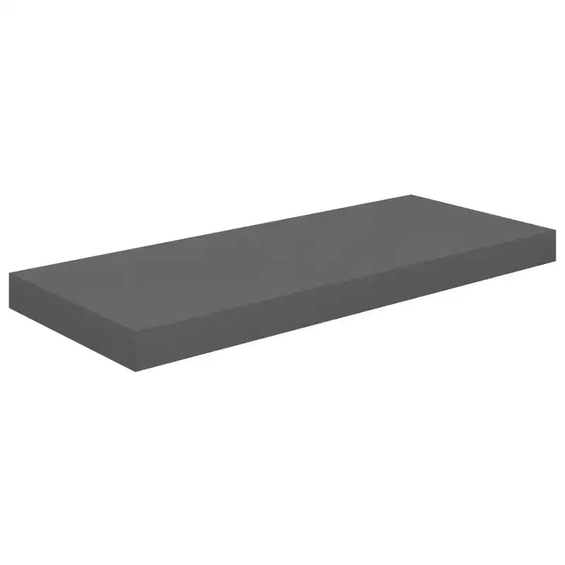 Set di 2 mensole a muro grigio lucido a nido d'ape in MDF e metallo