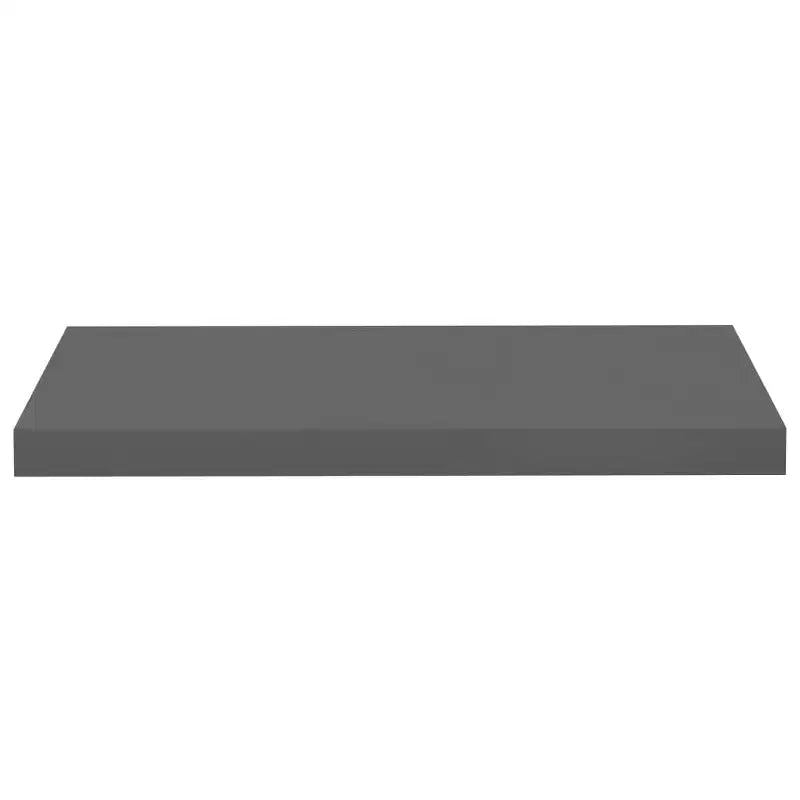 Set di 2 mensole a muro grigio lucido a nido d'ape in MDF e metallo