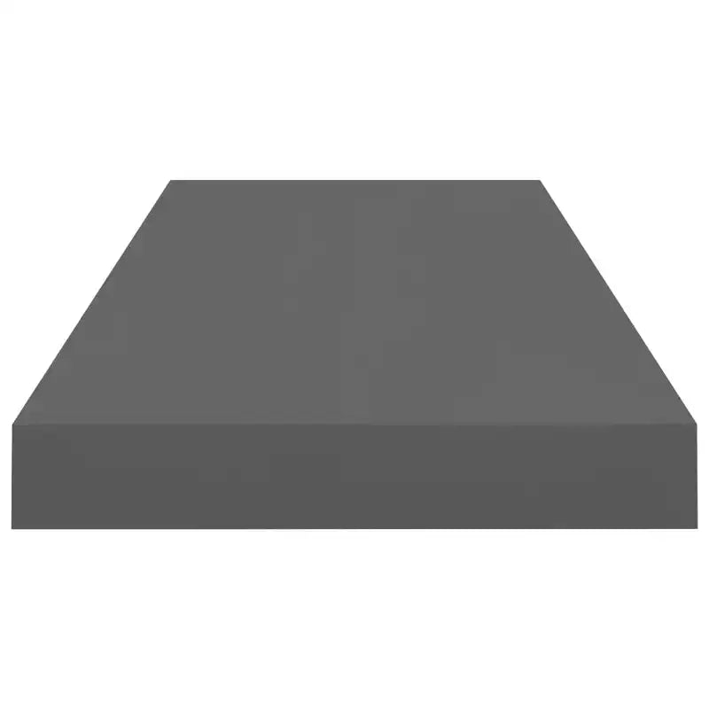 Set di 2 mensole a muro grigio lucido a nido d'ape in MDF e metallo