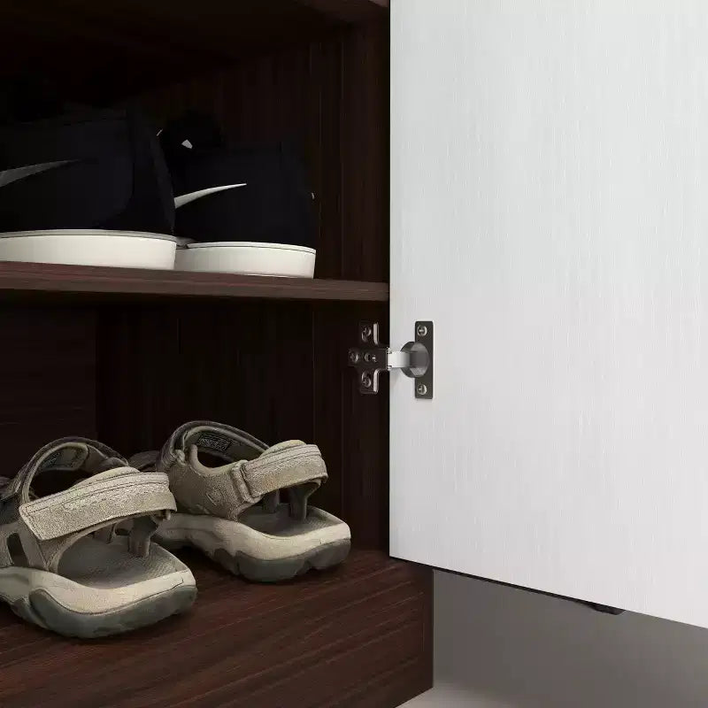 GDFStudio Tyra 31 Mobiletto Moderno in Legno con 4 Ripiani Porta Scarpe, 1 Cassetto e Ripiani Regolabili
