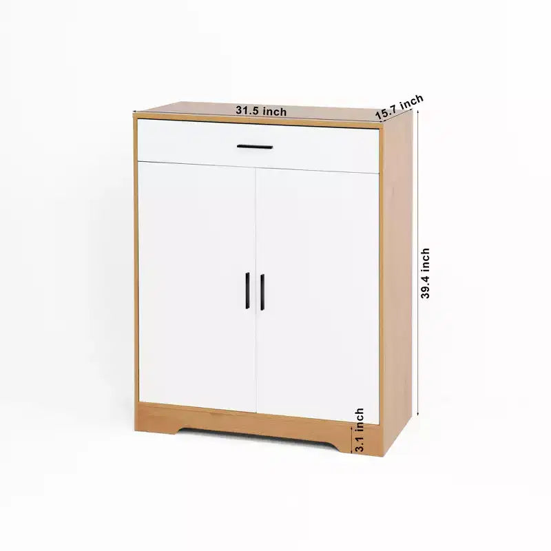 GDFStudio Tyra 31 Mobiletto Moderno in Legno con 4 Ripiani Porta Scarpe, 1 Cassetto e Ripiani Regolabili
