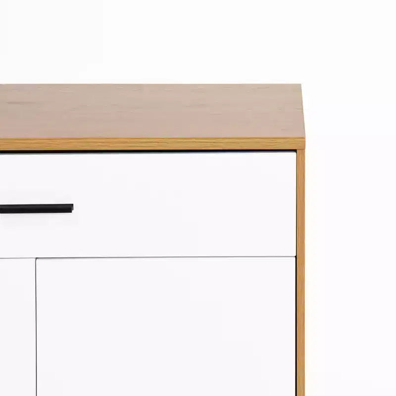 GDFStudio Tyra 31 Mobiletto Moderno in Legno con 4 Ripiani Porta Scarpe, 1 Cassetto e Ripiani Regolabili
