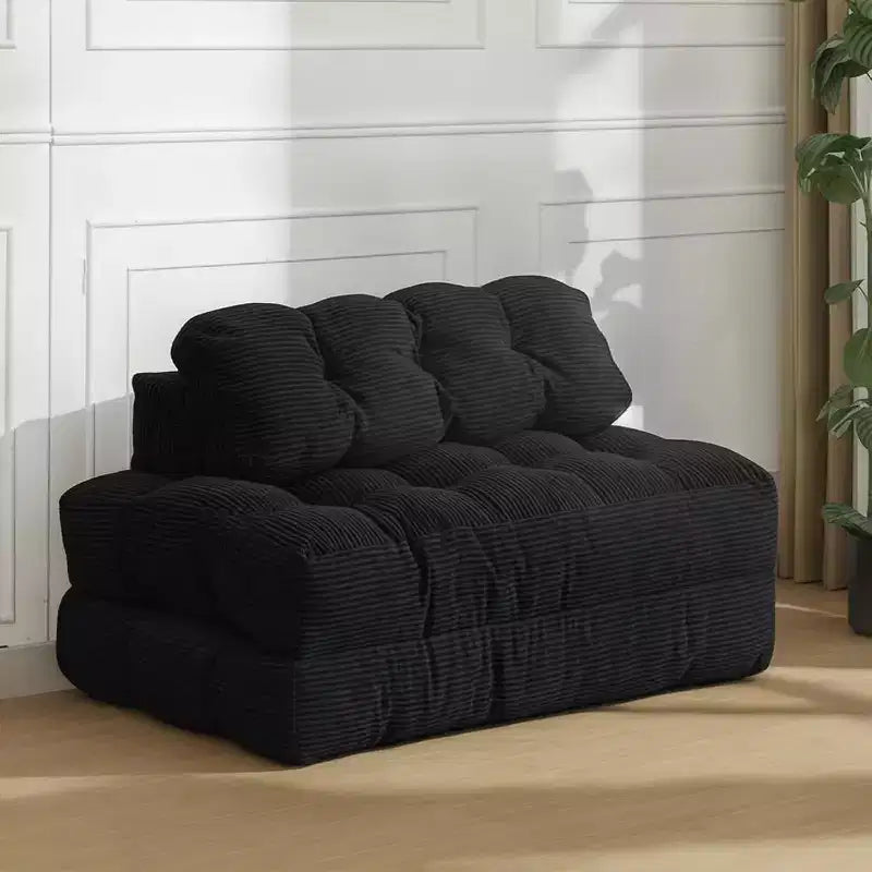 Garvee Divano Letto Sedia 3 in 1 Portatile Pieghevole Matrimoniale con Cuscino, Materasso e Schienale Pieghevole Convertibile, Divano da Terra Portatile
