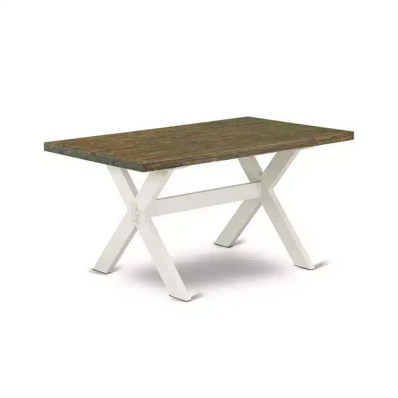 Tavolo da pranzo HomeStock in rovere naturale con 1 panca e 4 sedie, 6 pezzi