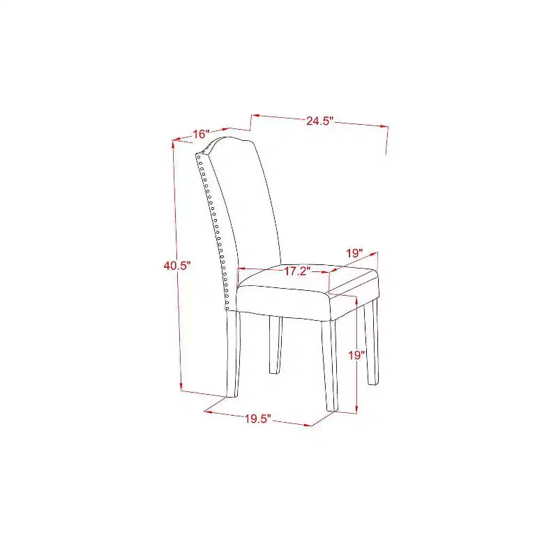 Set Tavolo da Pranzo a 3 Pezzi in Legno Massello con Finitura Lino Bianco