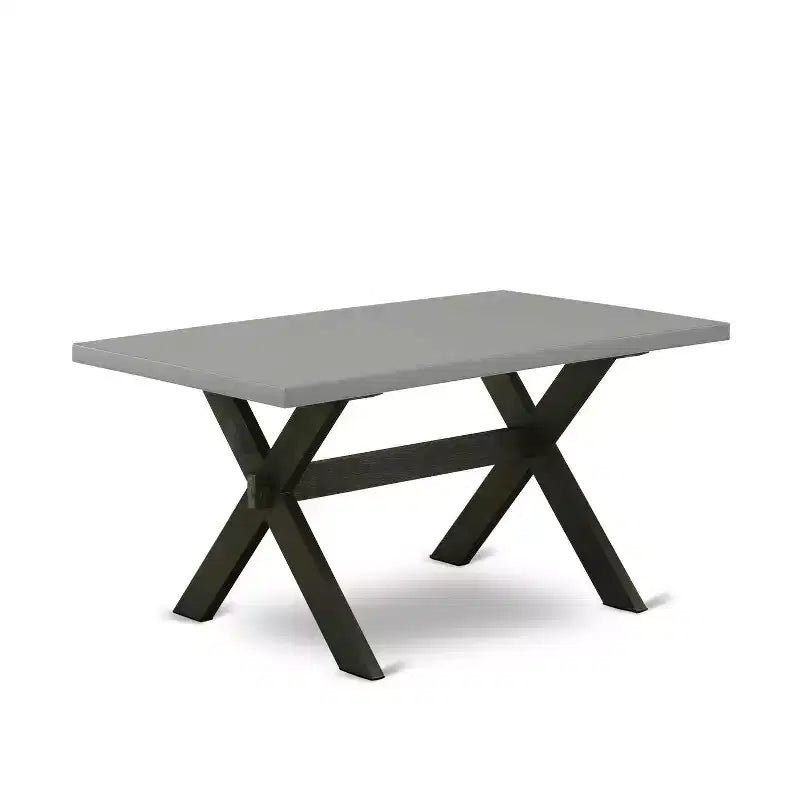 Tavolo da pranzo HomeStock 6 pezzi con piano rettangolare in legno massello finitura rovere naturale, 1 panca, 4 sedie