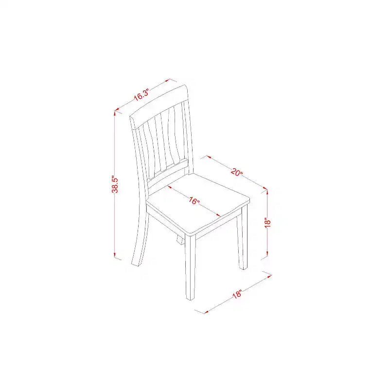 Set da pranzo retrò - Set tavolo e 4 sedie - Arredamento sala da pranzo cucina