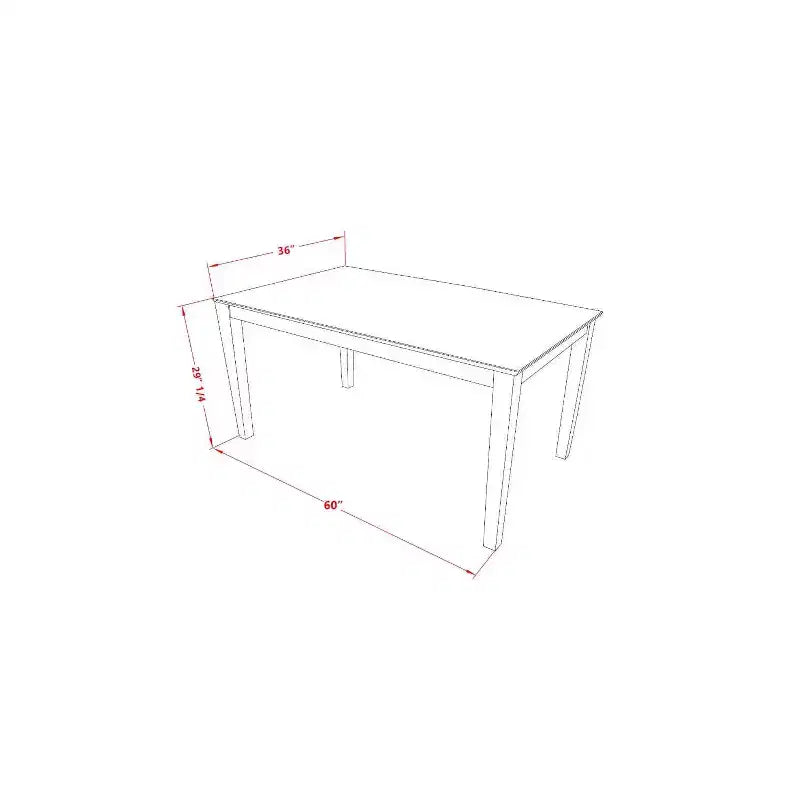 HomeStock Tavolo da Pranzo Rettangolare 7 Pezzi in Legno Massello con Finitura Lino Bianco e 6 Sedie Parson