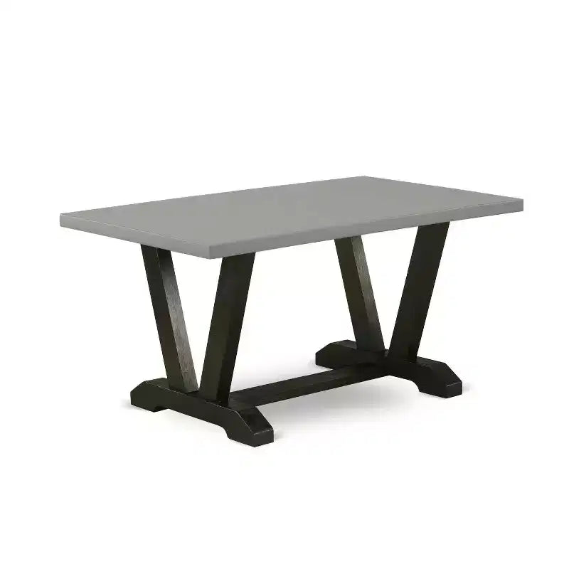 HomeStock - Tavolo da pranzo rettangolare a 6 posti in legno massello con finitura in rovere naturale, con 1 panca e 4 sedie