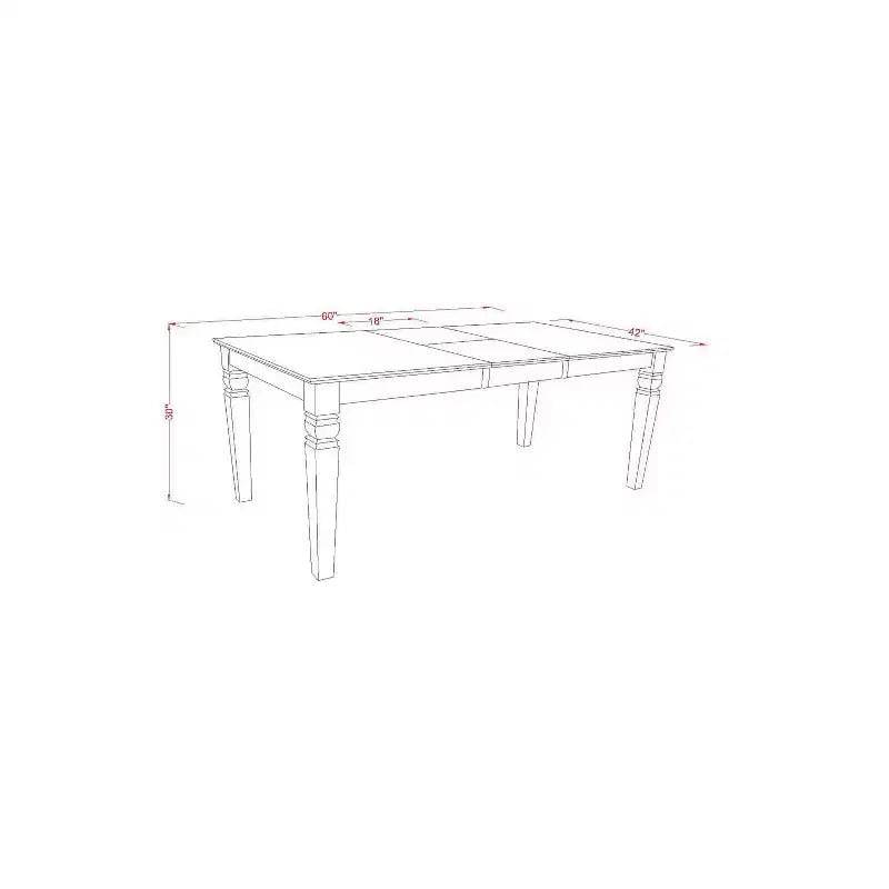 HomeStock Tavolo da pranzo rettangolare a 7 pezzi con piano in legno massiccio finitura nera e 6 sedie Parson
