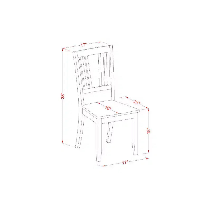 Set da pranzo retrò 5 pezzi - Tavolo e sedie in legno massiccio - Design floreale - Elegante set da pranzo per cucina