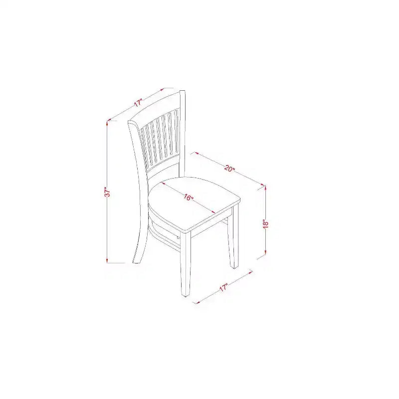 Set da pranzo 5 pezzi in legno massello con top bianco lino - Set rettangolare per 4 persone