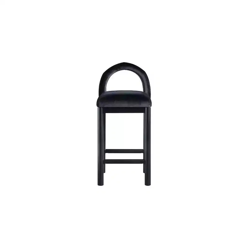 Meridian Furniture, Sgabello da bancone Conrad in velluto