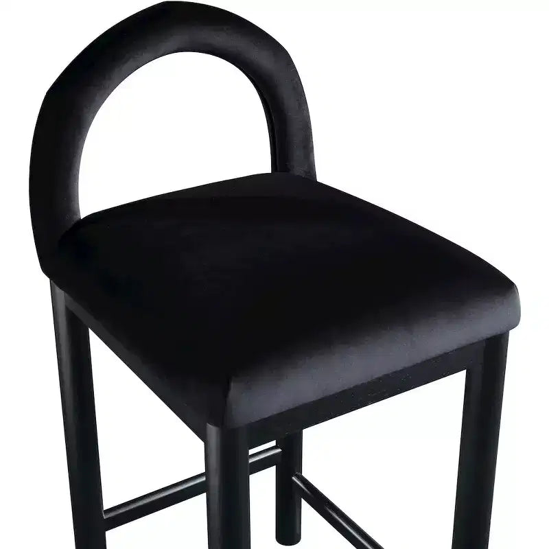 Meridian Furniture, Sgabello da bancone Conrad in velluto