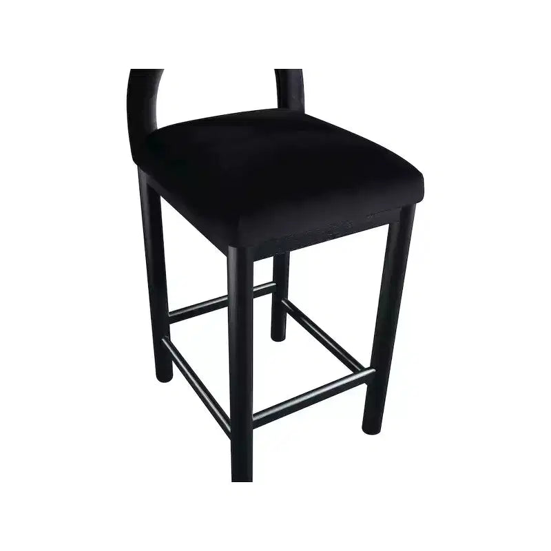 Meridian Furniture, Sgabello da bancone Conrad in velluto