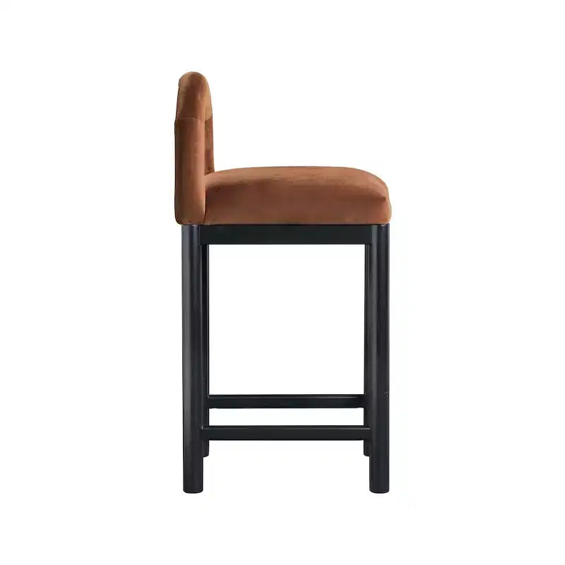 Meridian Furniture, Sgabello da bancone Conrad in velluto