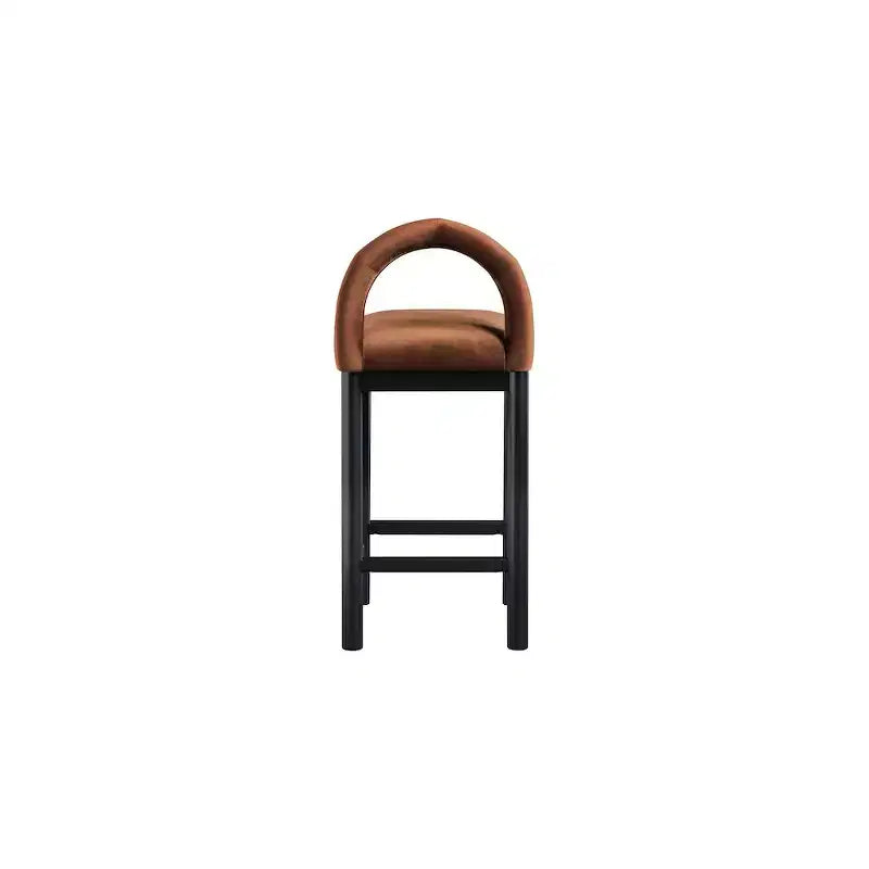 Meridian Furniture, Sgabello da bancone Conrad in velluto
