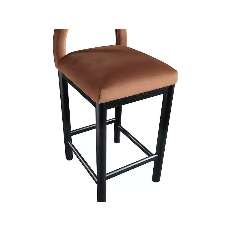 Meridian Furniture, Sgabello da bancone Conrad in velluto