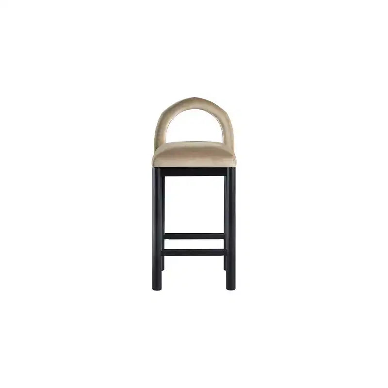 Meridian Furniture, Sgabello da bancone Conrad in velluto