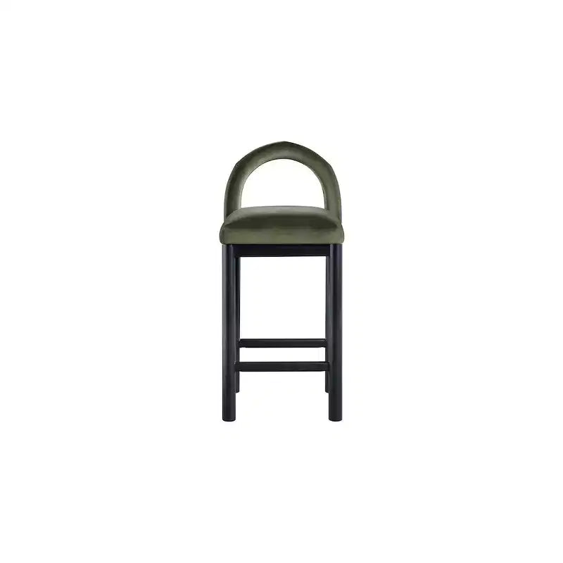 Meridian Furniture, Sgabello da bancone Conrad in velluto