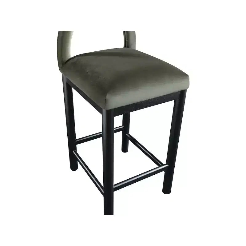 Meridian Furniture, Sgabello da bancone Conrad in velluto