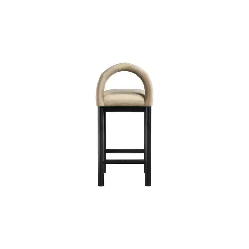 Meridian Furniture, Sgabello da bancone Conrad in velluto