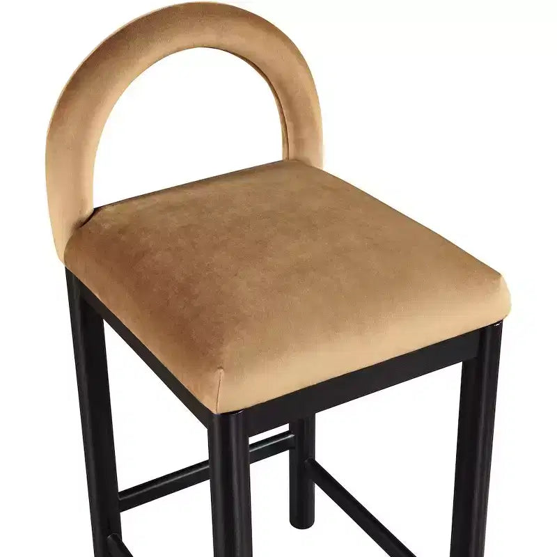 Meridian Furniture, Sgabello da bancone Conrad in velluto