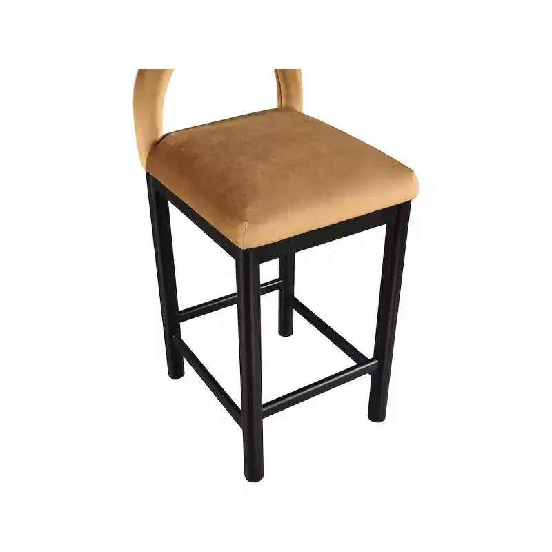 Meridian Furniture, Sgabello da bancone Conrad in velluto