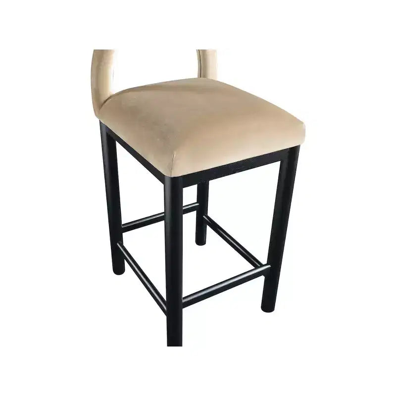 Meridian Furniture, Sgabello da bancone Conrad in velluto
