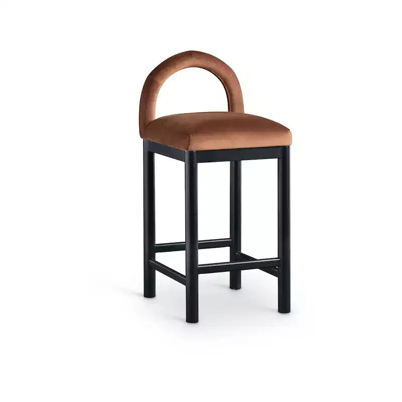 Meridian Furniture, Sgabello da bancone Conrad in velluto