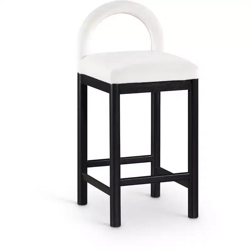 Meridian Furniture, Sgabello da bancone Conrad in velluto