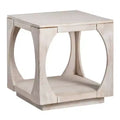 Crestview Collection Square Tan Solid Wood Accent_End Table