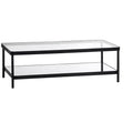 Crestview Collection Black Metal Rectangle Coffee Table_Cocktail Table