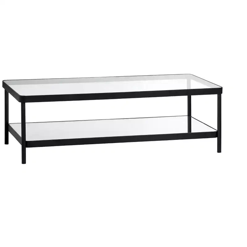 Crestview Collection Black Metal Rectangle Coffee Table_Cocktail Table