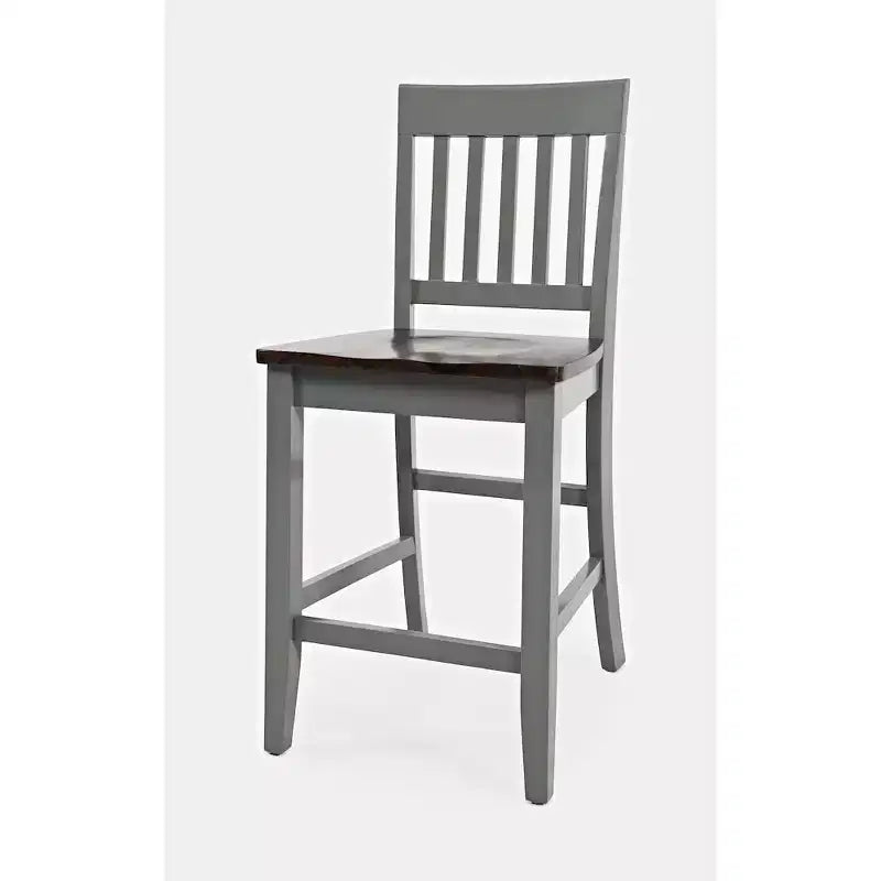 Jofran, sgabello da bancone in legno massello della collezione Decatur Lane Farmhouse (set da 2)