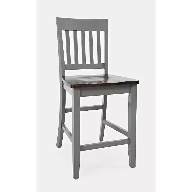 Jofran, sgabello da bancone in legno massello della collezione Decatur Lane Farmhouse (set da 2)