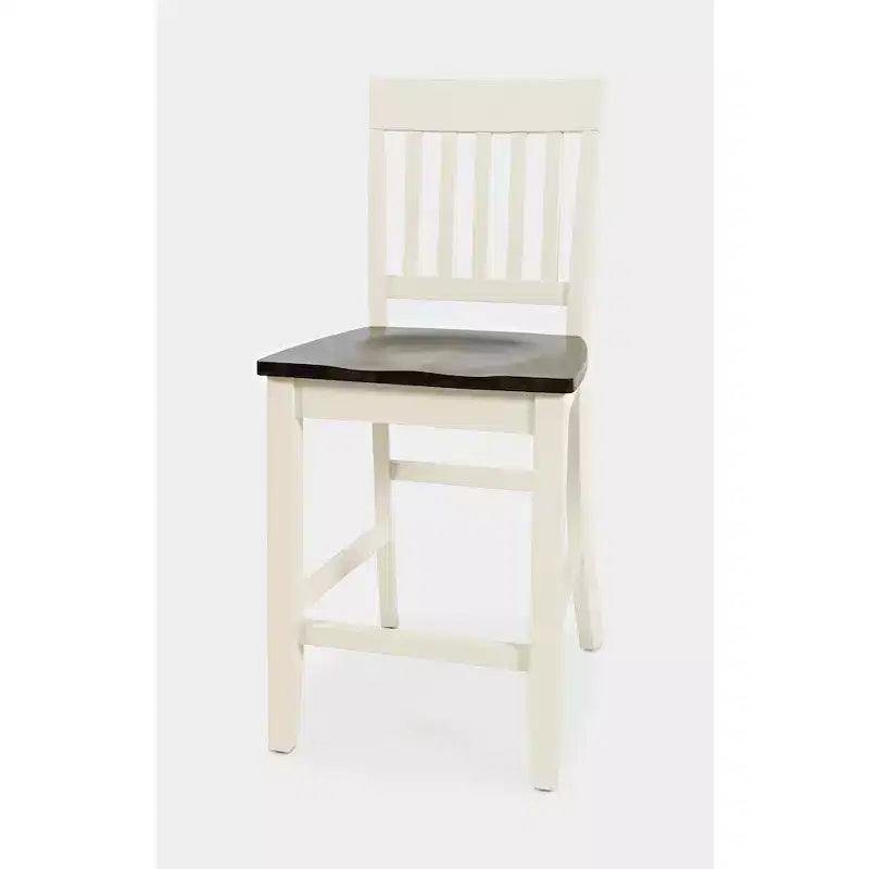 Jofran, sgabello da bancone in legno massello della collezione Decatur Lane Farmhouse (set da 2)