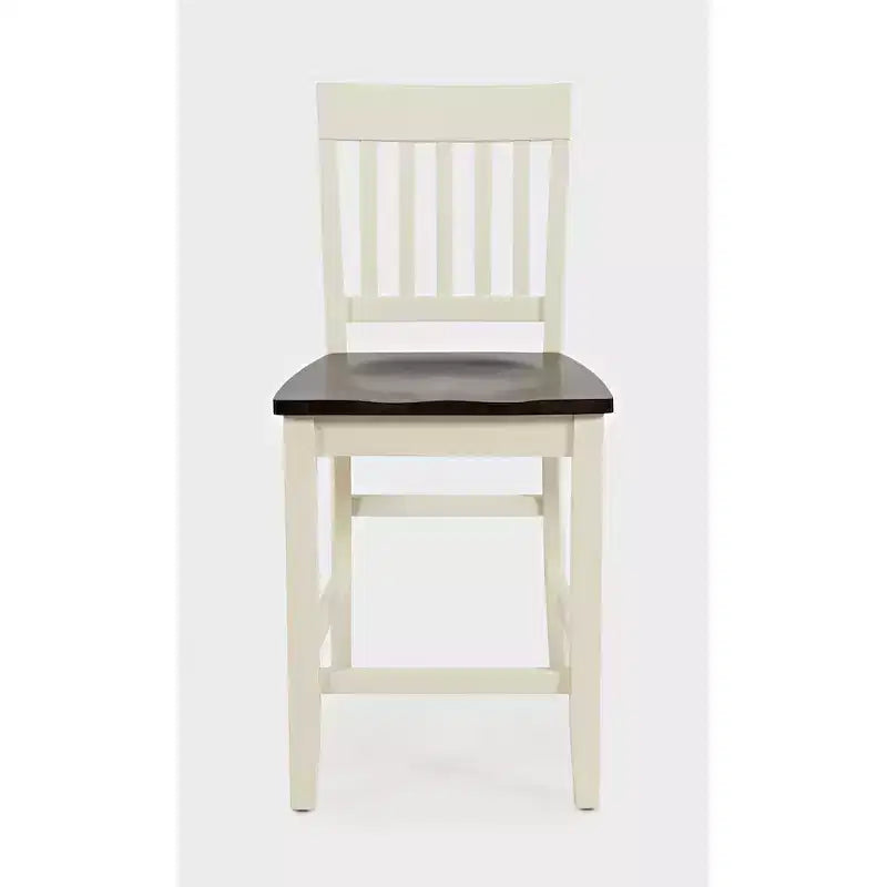 Jofran, sgabello da bancone in legno massello della collezione Decatur Lane Farmhouse (set da 2)