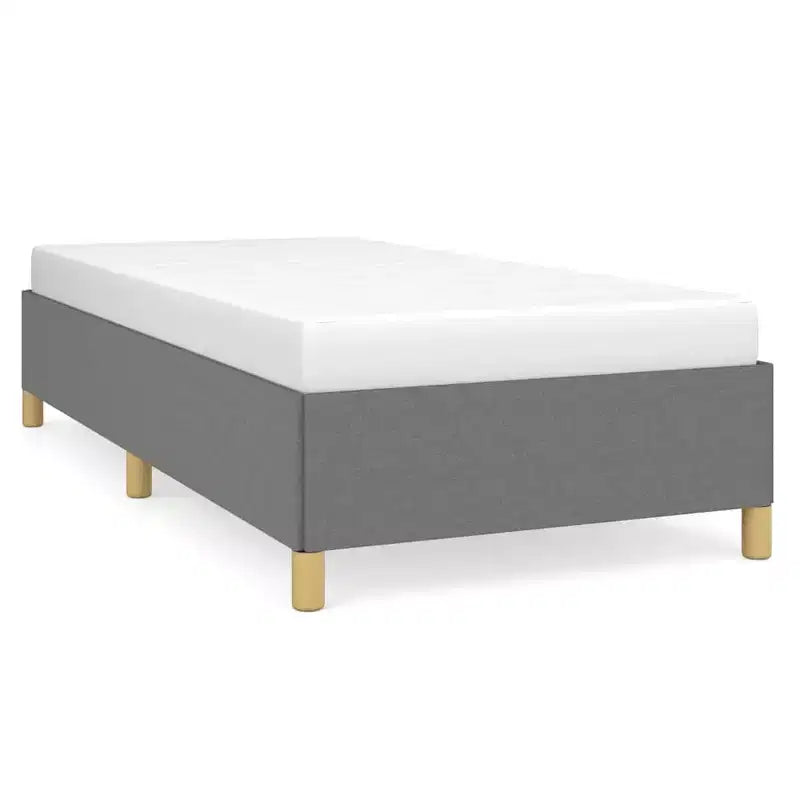 Struttura letto Grigio Scuro Poliestere, Compensato, Legno Ingegnerizzato Twin XL