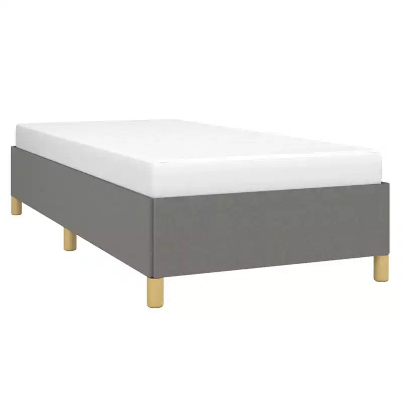 Struttura letto Grigio Scuro Poliestere, Compensato, Legno Ingegnerizzato Twin XL