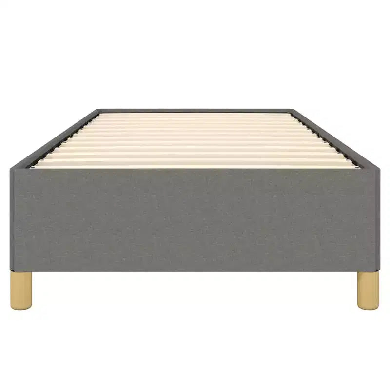 Struttura letto Grigio Scuro Poliestere, Compensato, Legno Ingegnerizzato Twin XL