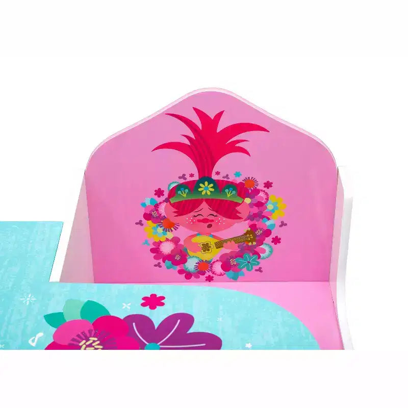 Delta Children Trolls World Tour Sedia Scrivania con Contenitore