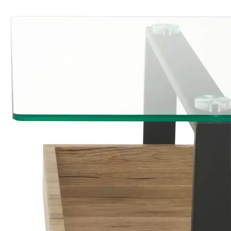 Tavolino Auberon - COF7015A - Vetro/Naturale - Safavieh