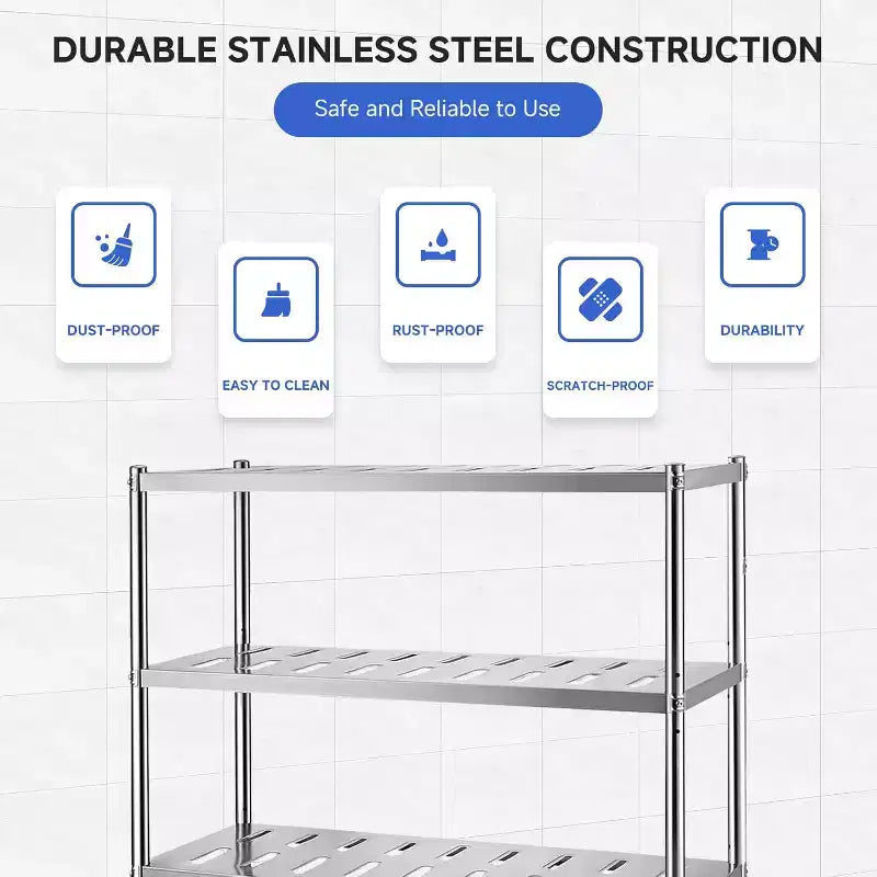 Scaffale COZONY per carichi pesanti, Unità di scaffalatura in metallo ad alta capacità per cucina, garage, ufficio, magazzino